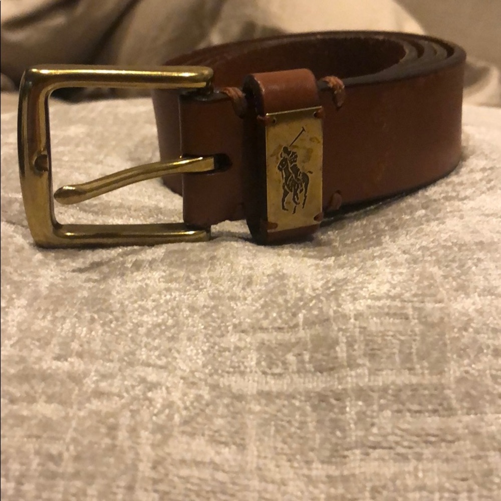 EUC Brown Leather Ralph Lauren Belt